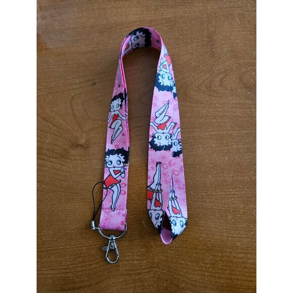 2 Popular Cartoon Network Classics Betty Boop One Size Pink Lanyard - Picture 7 of 7